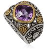 PR8160ZGOC velky damsky ocelovy prsten fialovy