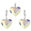 SE1344SWSS strieborny set cira ab swarovski srdiecka