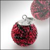 PV7061SWSS cerveno cierny strieborny swarovski privesok