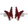 NA9058SWSS swarovski nausnice motyliky cervene