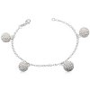 NR1154SWSS swarovski naramok strieborny gulky