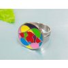 PR6142OC - Kruh - farebný oceľový prsteň