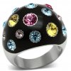 PR6174SWOC swarovski farebny prsten