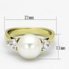 PR6202ZPOC ocelovy prsten s perlou zirkonmi 3