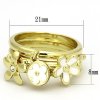 PR6208SWGOC pozlateny prsten so swarovski kristalmi trojity 3