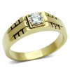 PR6300SWGOC - Pánsky prsteň z chirurgickej ocele so Swarovski krištálom