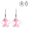 NA9114SWSS kvietky swarovski nausnice strieborne
