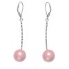 NA3605SWPOC ocelove nausnice swarovski perly rosaline