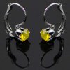 NA3781SWOC zlte nausnice ocelove swarovski