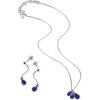 LSE0001 swatch fialovy set damsky nausnice nahrdelnik