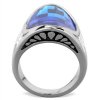 PR8135ZOC damsky ocelovy prsten velky modry 1