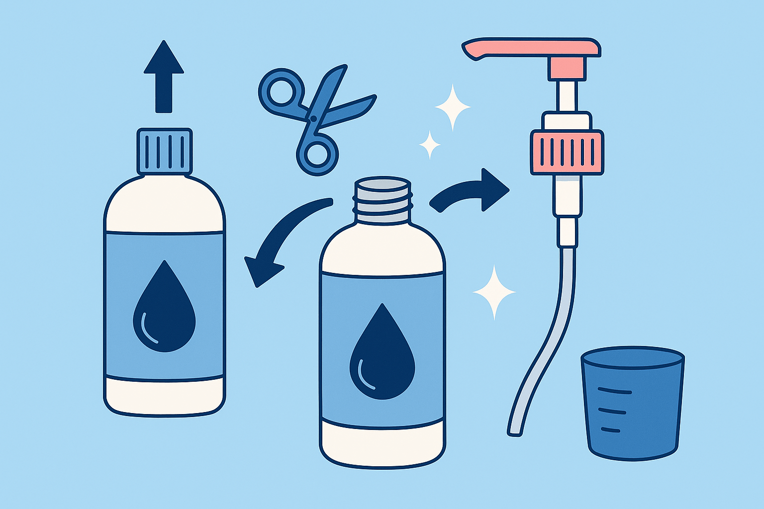 Ako nasadiť dávkovaciu pumpičku