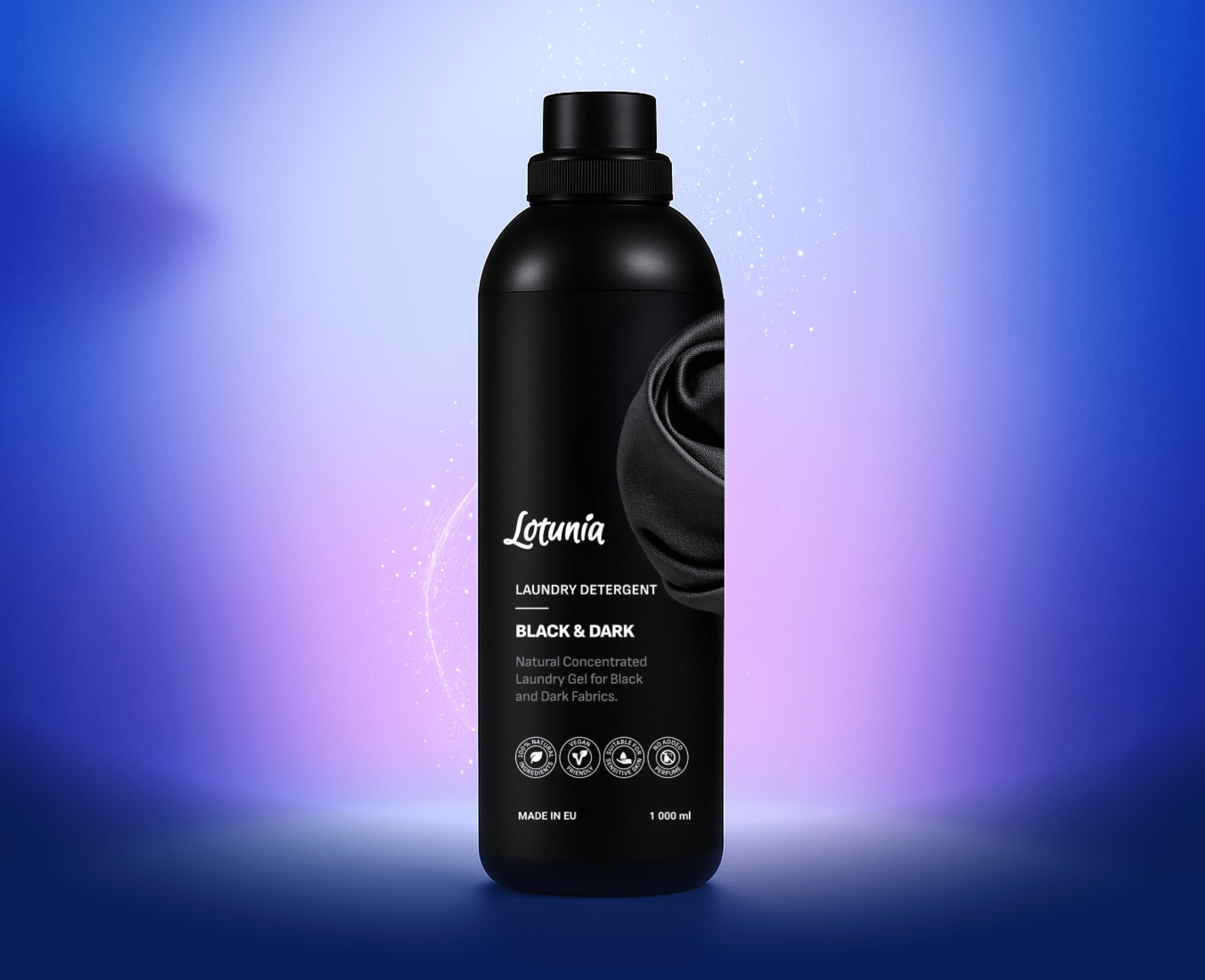 Prírodný prací gél na čiernu a tmavú bielizeň