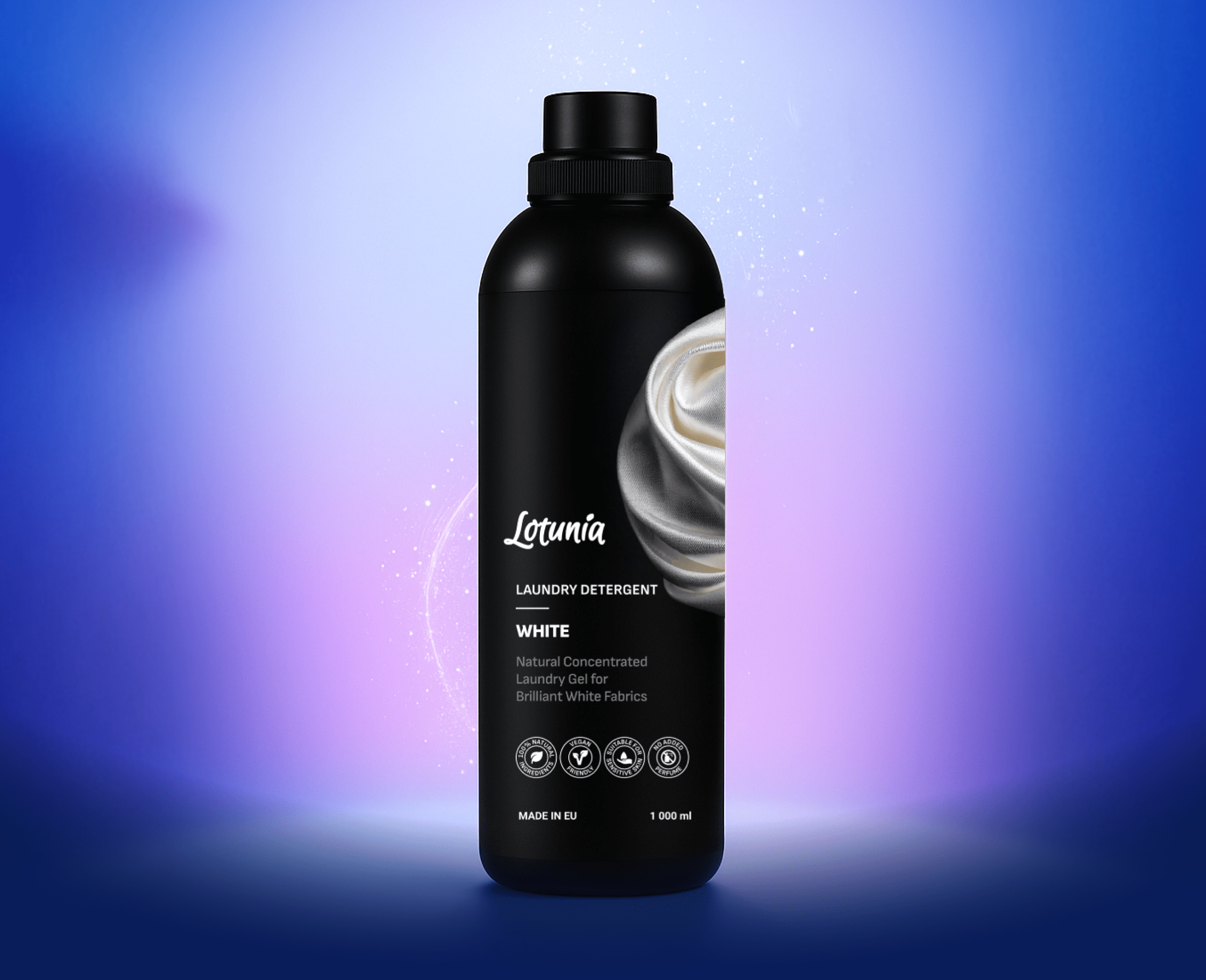 Prírodný prací gel na žiarivo bielu bielizeň