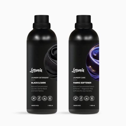 lotunia pdp fabric softener 1000 and laundry detergent black n dark 1000 min