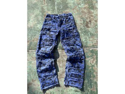 Custom kalhoty Purple Skeleton