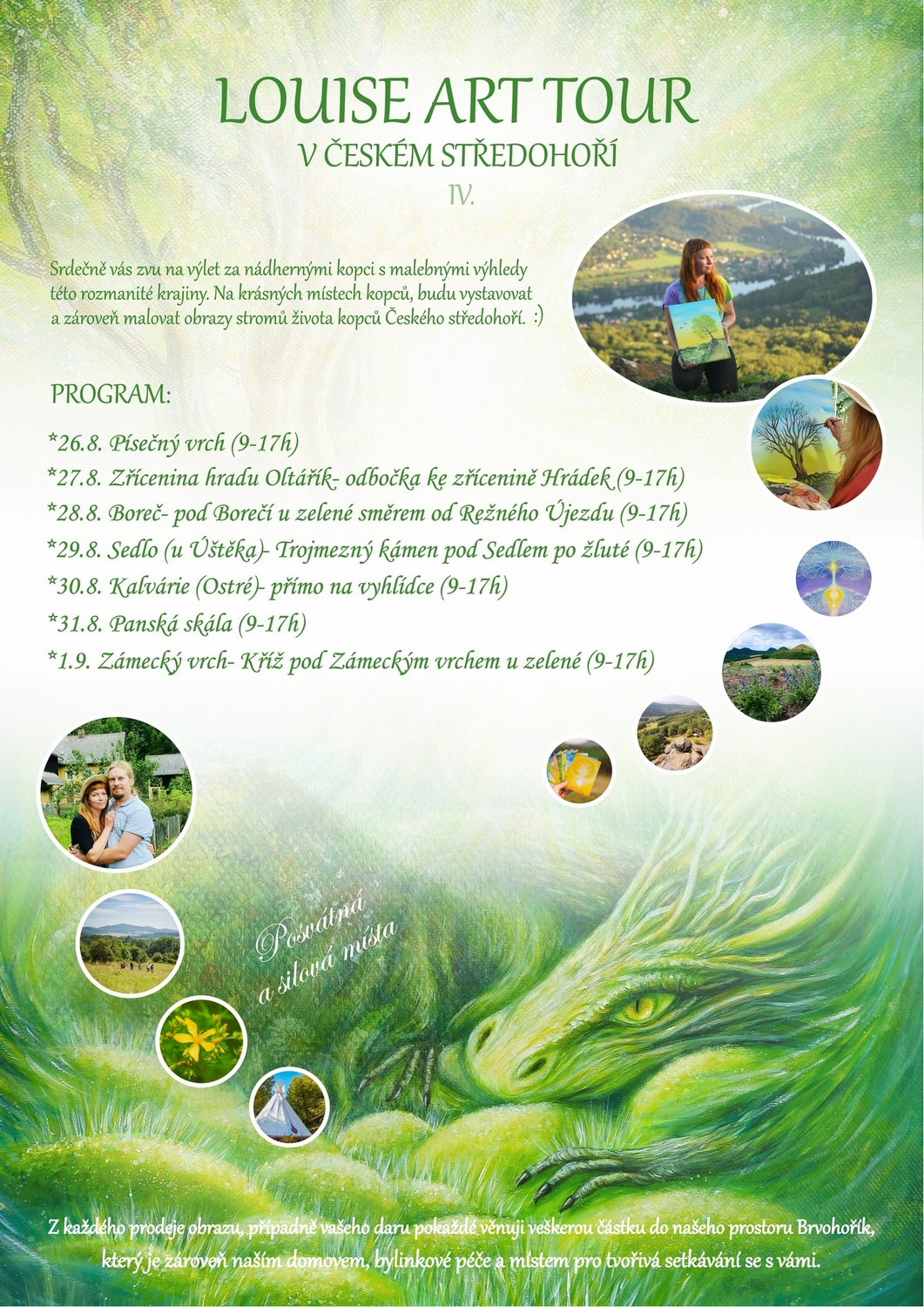 🌳⛰☀️LOUISE ART TOUR V ČESKÉM STŘEDOHOŘÍ IV.☀️⛰🌳