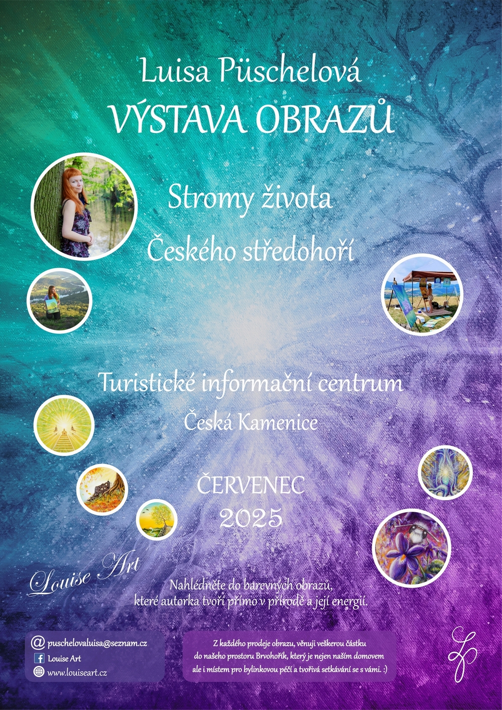 ☀️POZVÁNKA NA MOU VÝSTAVU OBRAZŮ V TURISTICKÉM INFORMAČNÍ CENTRU ČESKÁ KAMENICE☀️