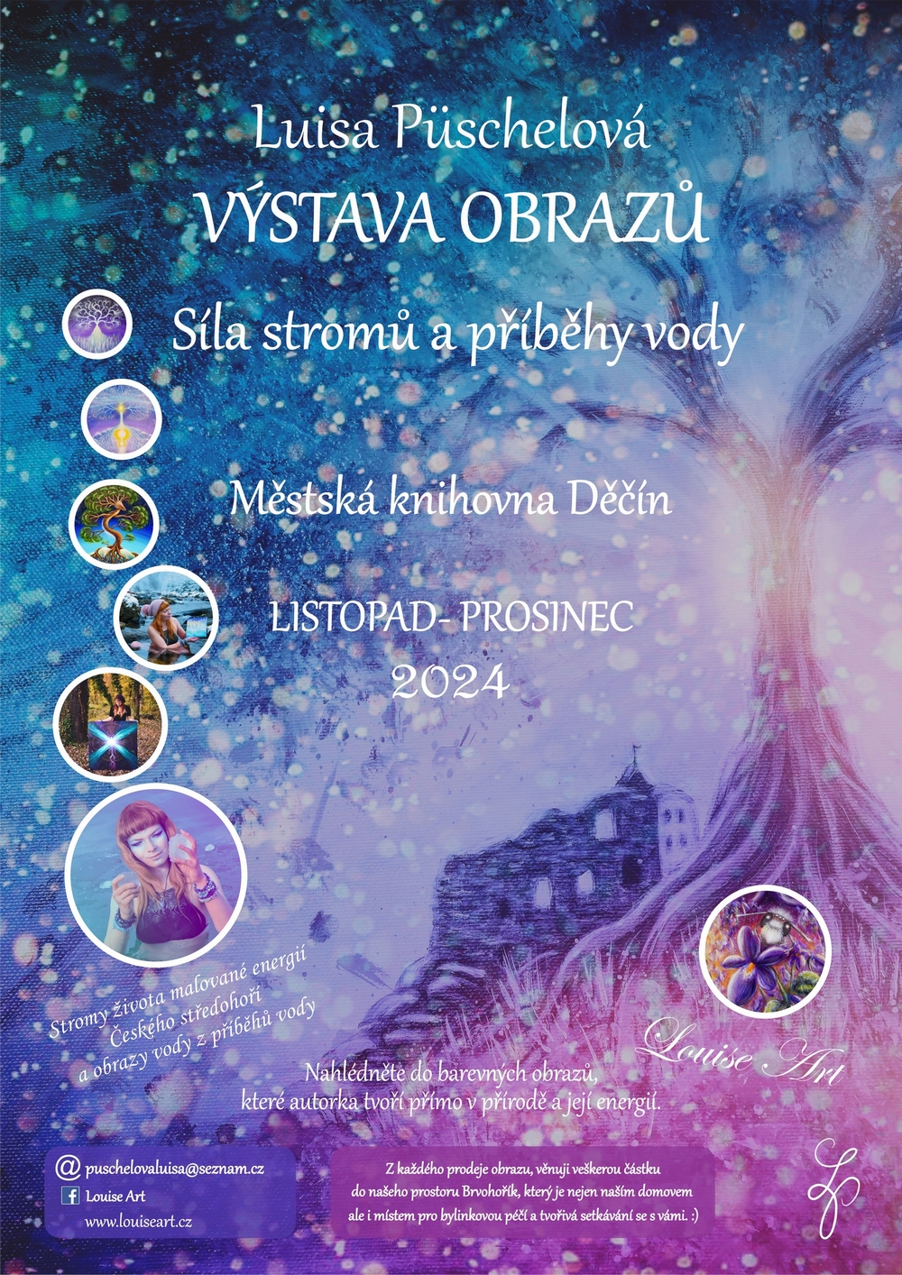 🍂POZVÁNKA NA MOU VÝSTAVU OBRAZŮ V MĚSTSKÉ KNIHOVNĚ DĚČÍN🍂