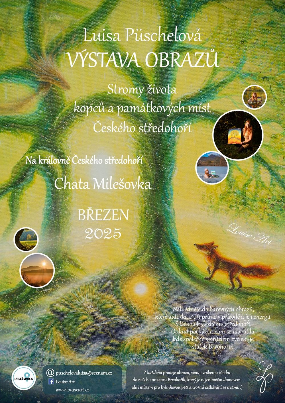 ⛰POZVÁNKA NA MOU VÝSTAVU OBRAZŮ NA MILEŠOVCE⛰