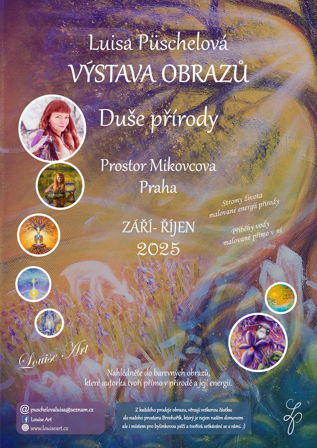 🍂POZVÁNKA NA MOU VÝSTAVU OBRAZŮ V PROSTORU MIKOVCOVA V PRAZE🍂