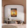 boho themed interior with wall niche