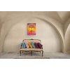 rustic interior with arched ceiling