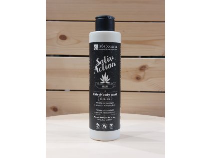 LaSaponaria Pánský sprchový gel a šampon s konopím