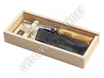 Opinel - nerez N°08 oliva (luxusní balení)
