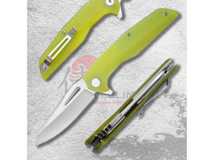 Dellinger Coyotte Flipper - Green 8Cr14MoV