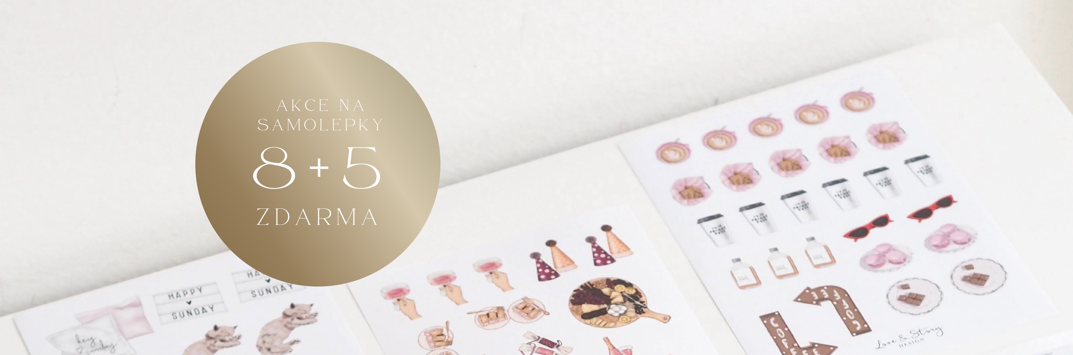Samolepky 8+5