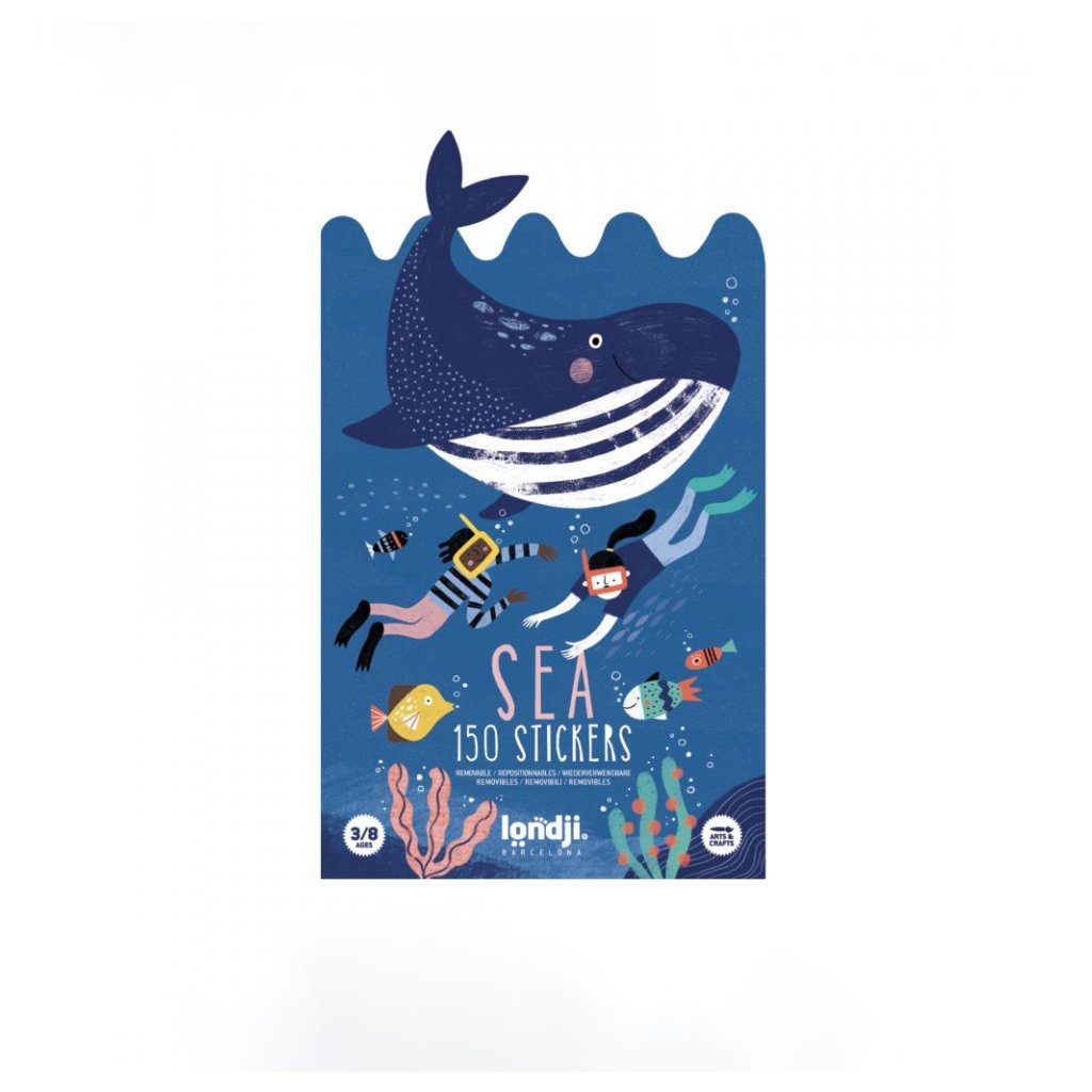 125711 4 sea 150 genanvendelige klistermrker 2 baggrunde londji
