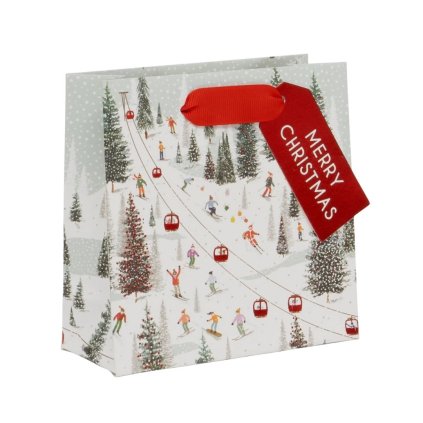 Dárková taška Landscape Christmas on the Piste malá