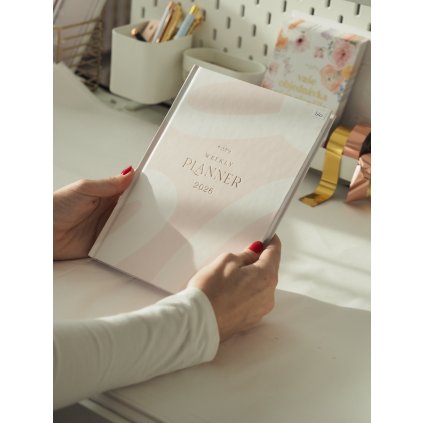 36. Anglický Knižní diář A5 Týdenní Soft Serenity