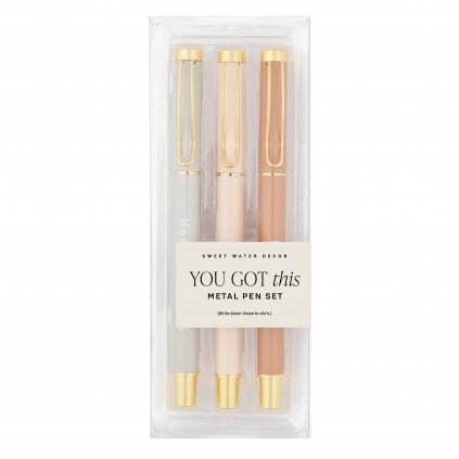 PN024 YOU GOT THIS 2023 METAL PEN SET PACKAGING SWEET WATER DECOR