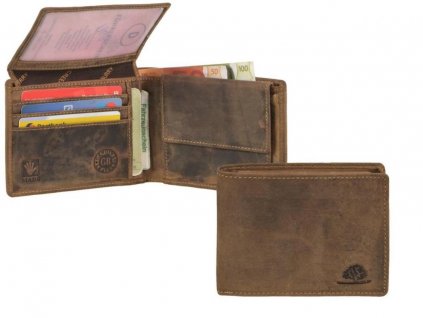 GREENBURRY 1705 - kožená peňaženka hnedá