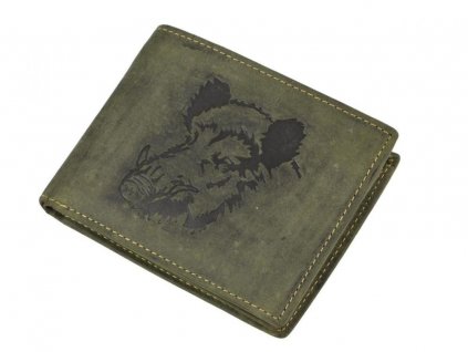 GREENBURRY 1705 Diviak - kožená peňaženka zelená