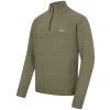 242008 021 566 Herren Woll Halfzip Sweater dunkel oliv links