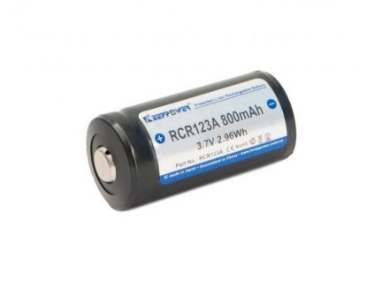 Dobíjecí baterie Keeppower RCR 123A 3,7V 800Ah