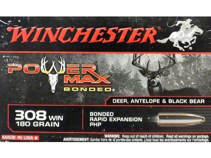 Náboj Winchester 308 Win. Power Max Bonded 180 gr. PHP 20 ks