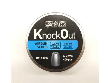 diabolo jsb knockout slug 452mm 087g 400ks 0