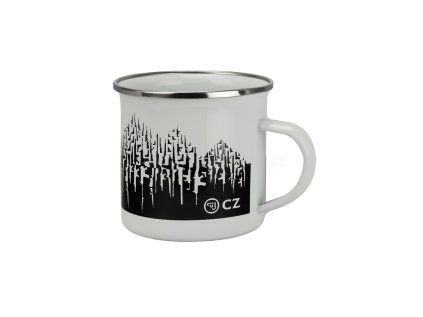 hrnek plechovy bily cz logo 0