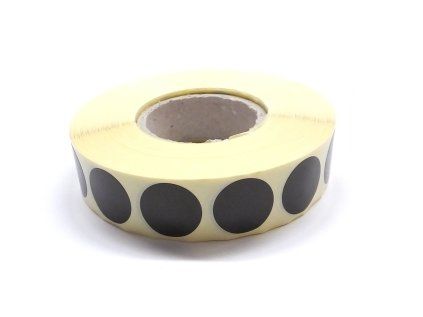 zalepky na terce cerne 19mm 2000ks 0