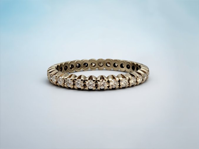 Zlatý ¨Memory¨ Prsten s Diamanty