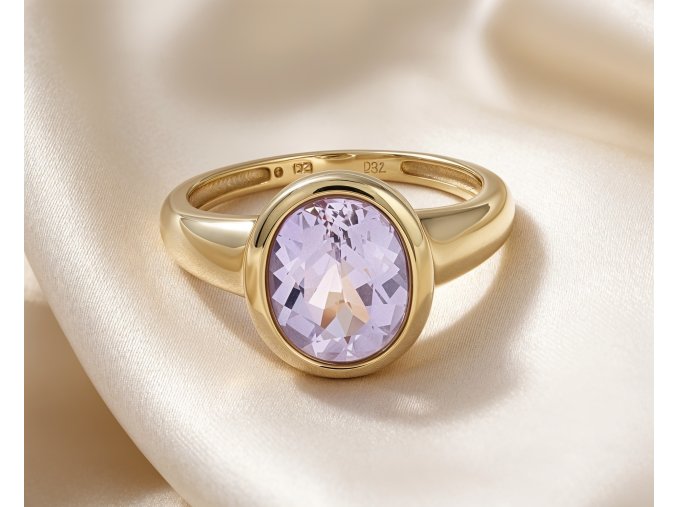 Zlatý Prsten s Kunzitem