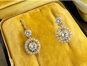 Autorské Náušnice ¨Sněhuláci¨ s Diamanty
