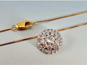 Zlatý Diamantový Náhrdelník