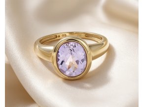 Zlatý Prsten s Kunzitem