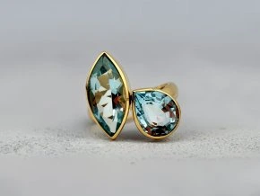 Zlatý Prsten ¨Toi et Moi¨ s Topazy