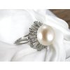 Značkový Prsten ¨Balerína¨ s Mořskou Perlou a Diamanty